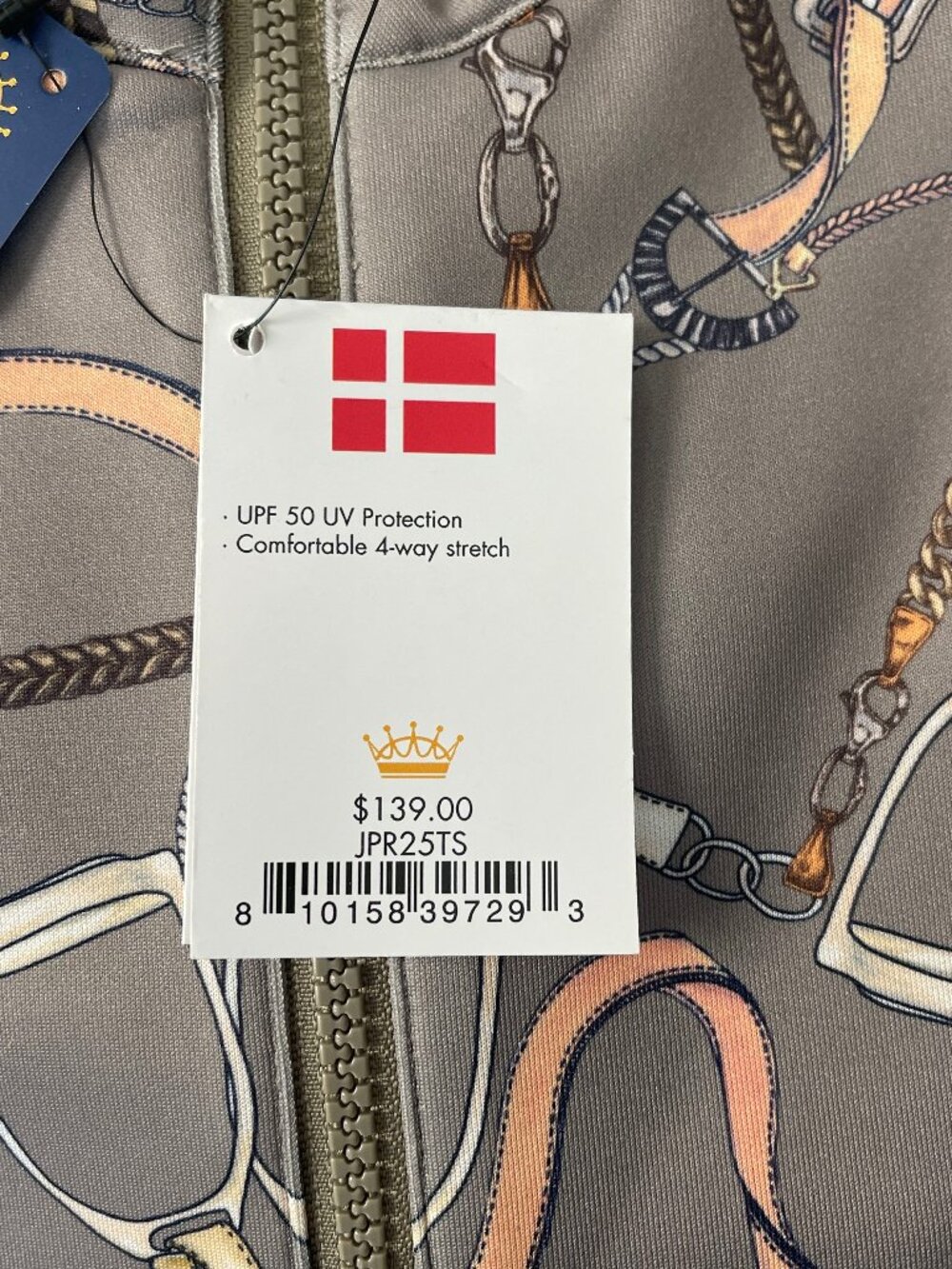 Kastel Denmark - Women's 1/2 Zip Pullover - Taupe Belt - XS - Picture 3 of 5